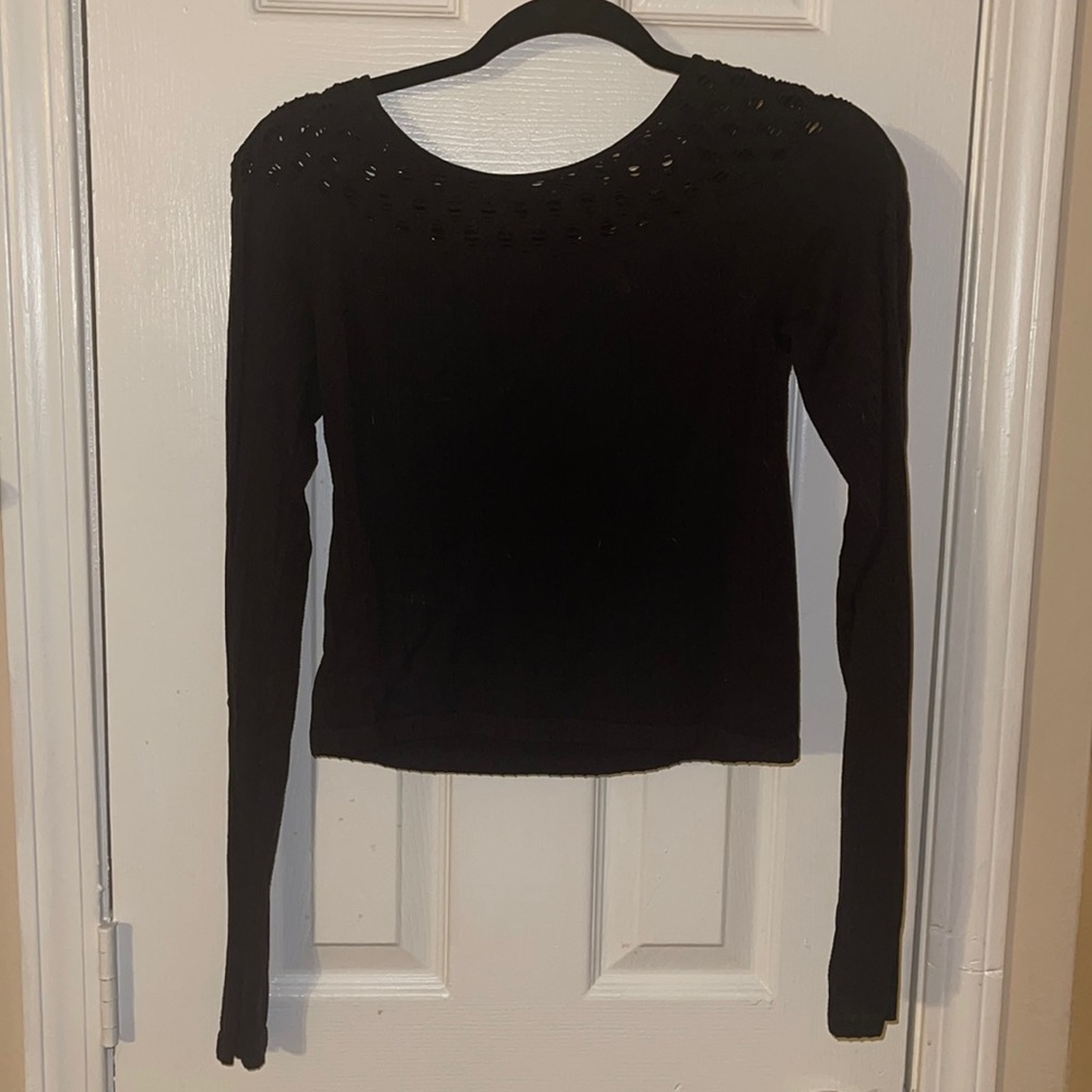 Long Sleeve Black Top